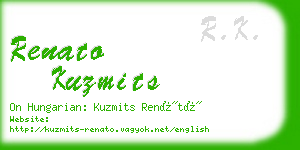 renato kuzmits business card